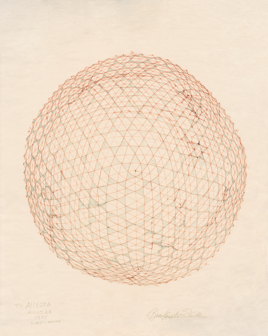 Study Drawing for a Geodesic Sphere
