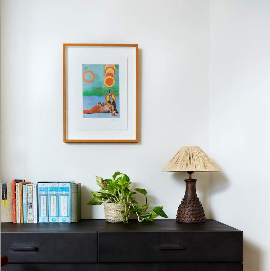 Interior showing framed Zünd Up print from Mount’s first collection.