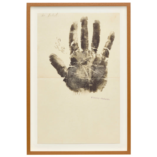 Handprint of Franz Jaffe
