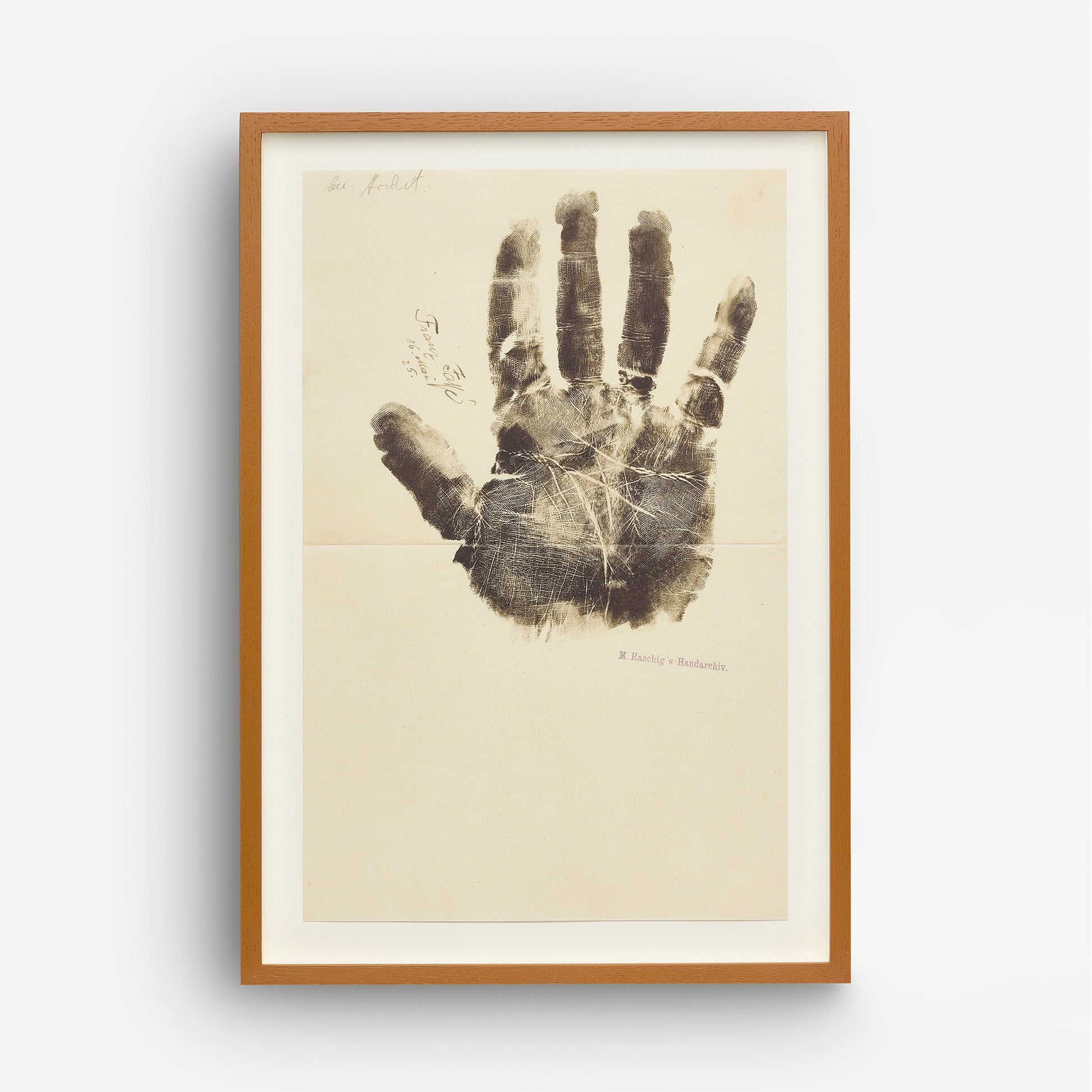 Handprint of Franz Jaffe
